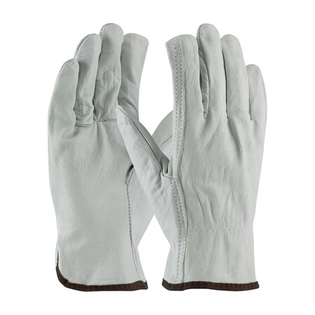 Pip Drivers Gloves, Leather, Natural, M, PR 68-105/M