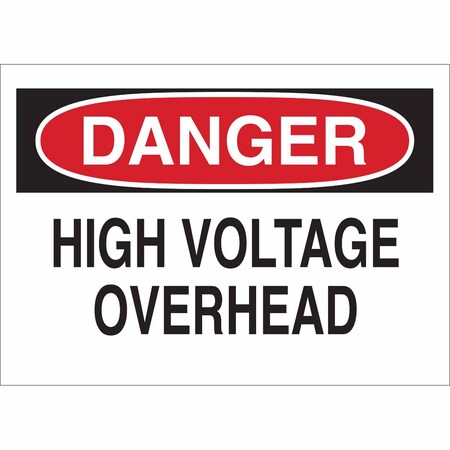 Brady Danger Sign, 14 in Height, 20 in Width, Fiberglass, Rectangle, English 69024