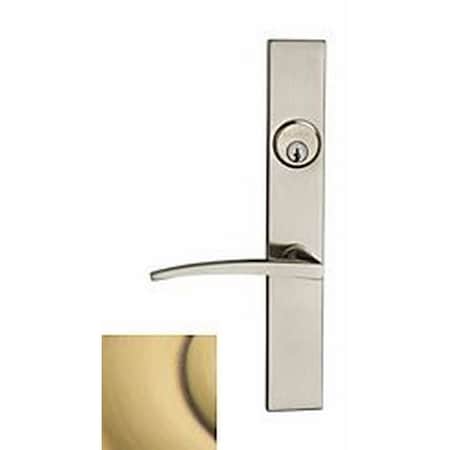 Baldwin Dummy Handlesets Satin Brass with Brown 6915.060.LDM