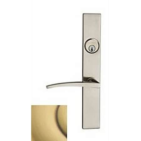 Baldwin Dummy Handlesets Satin Brass with Brown 6915.060.RDM