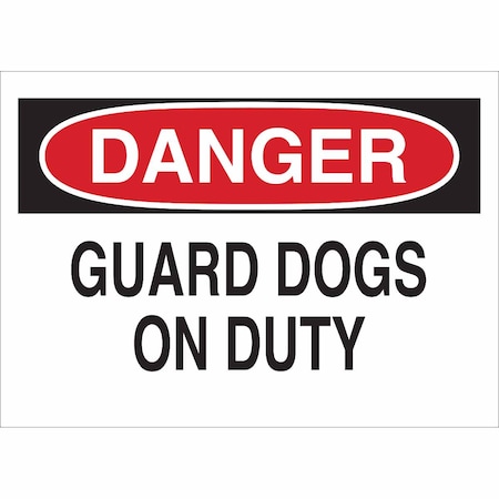 Brady Danger Sign, 10 in H, 14 in W, Fiberglass, Rectangle, English, 69273 69273