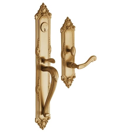 Baldwin Entry Handlesets Vintage Brass 6950.033.RENT