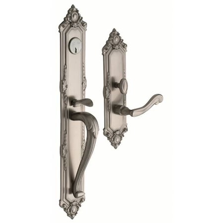 Baldwin Full Dummy Handlesets Lifetime Satin Nickel 6950.056.RFD