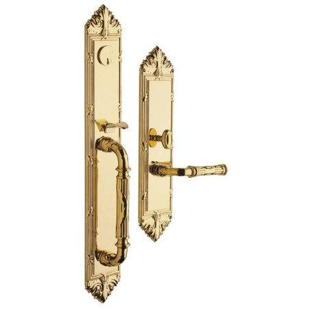Baldwin Entry Handlesets Unlacquered Brass 6952.031.LENT