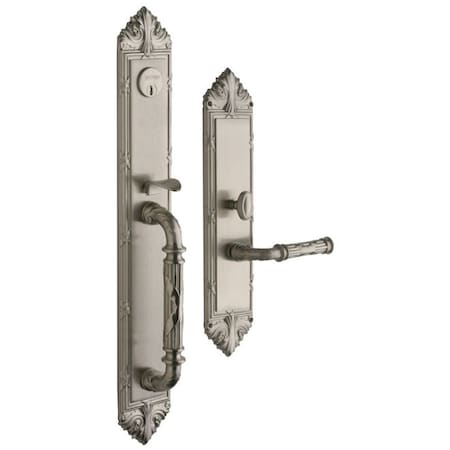 Baldwin Full Dummy Handlesets Lifetime Satin Nickel 6952.056.LFD