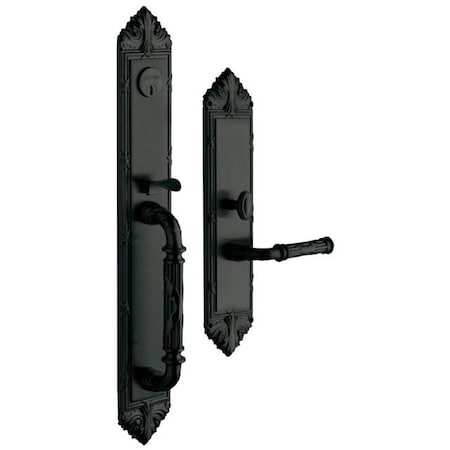 Baldwin Full Dummy Handlesets Satin Black 6952.190.RFD