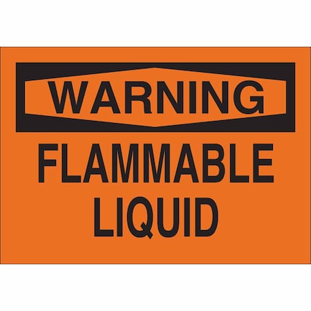 Brady Warning Sign, 7 in H, 10 in W, Polyester, Rectangle, English, 85221 85221