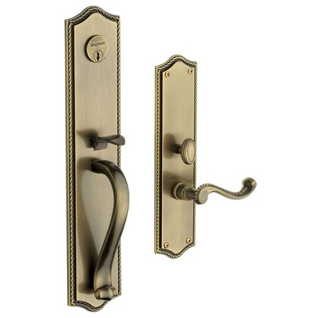 Baldwin Entry Handlesets Antique Brass 6963.050.LENT