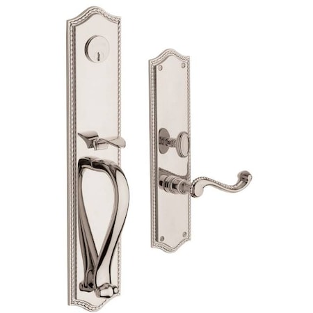 Baldwin Entry Handlesets Lifetime Bright Nickel 6963.055.RENT