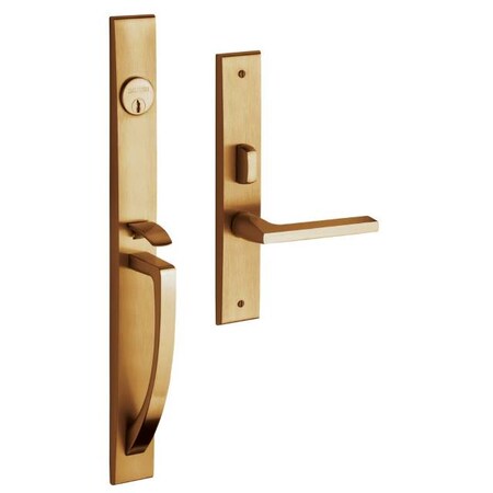 Baldwin Entry Handlesets Vintage Brass 6966.033.LENT