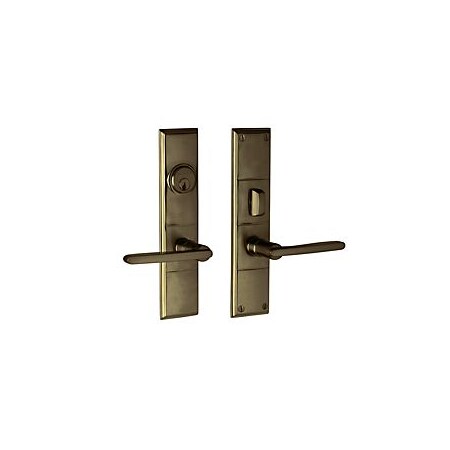 Baldwin Full Dummy Handlesets Antique Brass 6973.050.FD