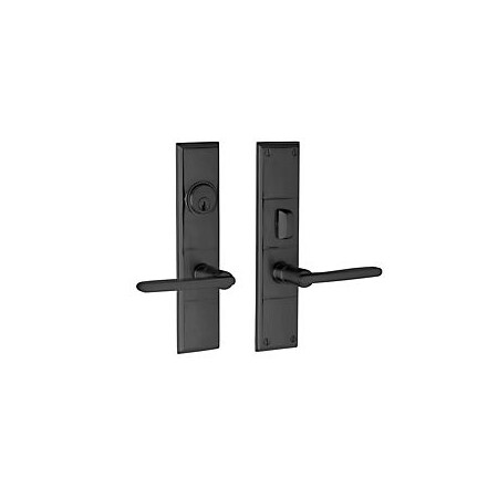 Baldwin Full Dummy Handlesets Satin Black 6973.190.FD