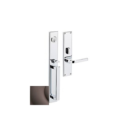Baldwin Double Cylinder Entry Handlesets Venetian Bronze 6976.112.LDBL