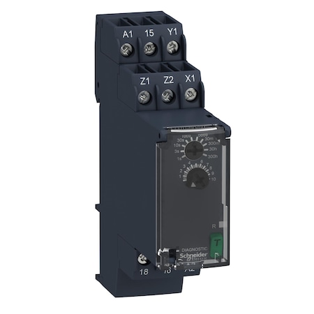 Schneider Electric Time Delay Relay, On Delay, 3 Functions 24 to 240V AC/DC RE22R1MAMR
