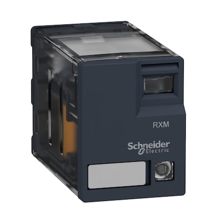 Schneider Electric Plug-in Relay, 250V, 3A, Rxm + Led, No Manua, 24V DC Coil Volts, 4 C/O RXM4GB3BD