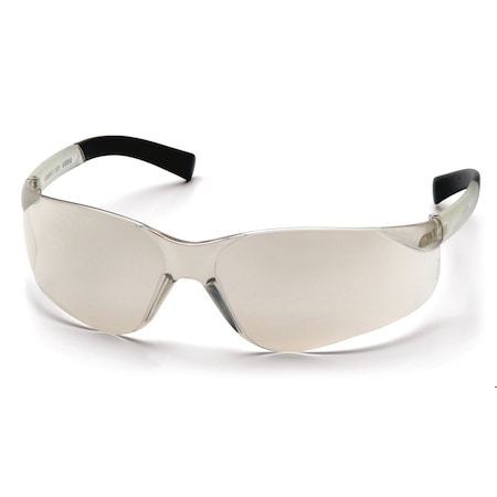 Pyramex Mini Ztek, Safety Glasses, Anti-Scratch, I/O Mirror Lens, Clear Frame, Frameless S2580SN