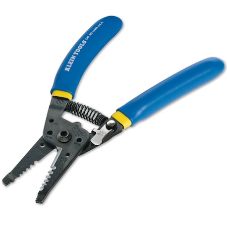 KLEIN TOOLS Wire Stripper, Overall Length 7 1/8 in, Blue 11055