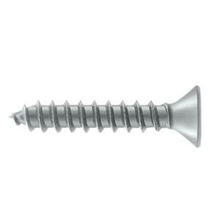 Deltana 1-1/4 in, Wood Screw, Chrome Steel SCWS12125U26D.BG