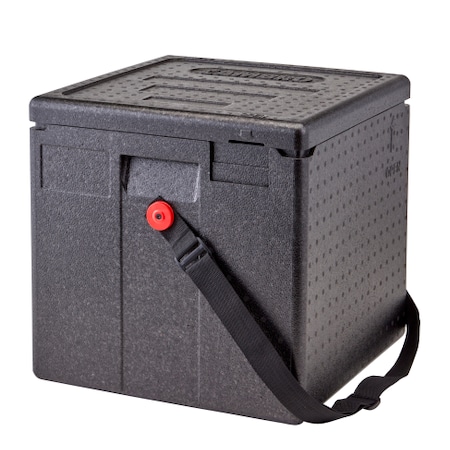 Cambro Cam GoBox Milk Crate Box-Black EAEPPMBWSTSW110