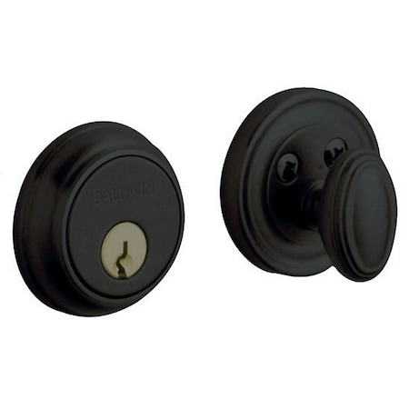 Baldwin Estate Satin Black Deadbolts 8031.190