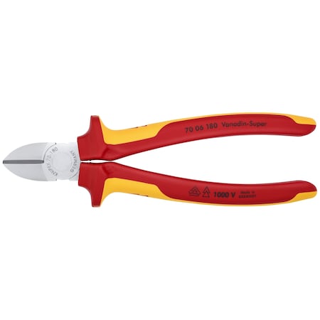 Knipex Diagonal Cutters, 7" Diagonal Cutters-10 70 06 180