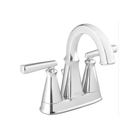 American Standard Dual Handle Edgemere 4" Centerset Bn, 4" Mount, Brushed Nickel 3 Hole 7018.201.295
