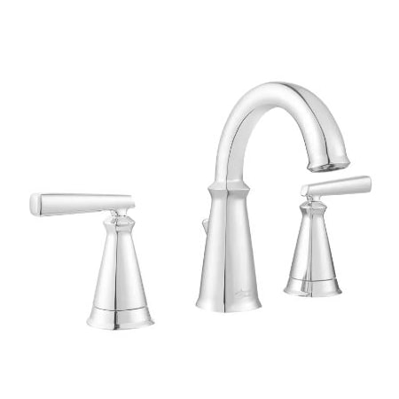 American Standard Dual Handle Edgemere 8" Widespread Ch, 8" Mount, Polished chrome 3 Hole 7018.801.002