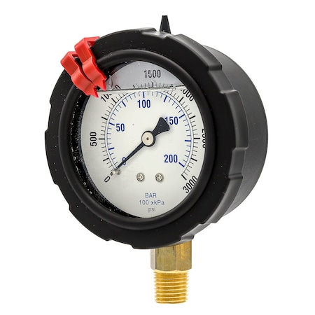Pic Gauges 2 1/2 in Dial, 1/4 in NPT Lower Location, polypropylene Case Material 701L-254P