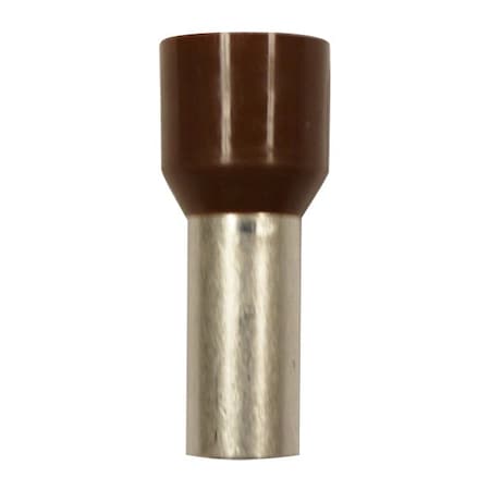 Eclipse Tools Wire Ferrule, Brown, 4 AWG, 16mm, PK50 701-042