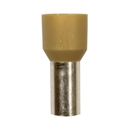 Eclipse Tools Wire Ferrule, Beige, AWG 2, 16mm, PK25 701-044