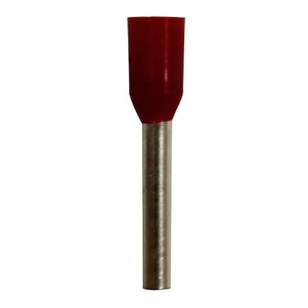 Eclipse Tools Wire Ferrule, Red, 18 AWG, 10mm, PK500 701-130