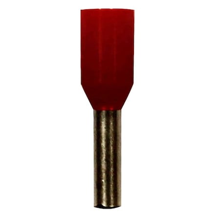 Eclipse Tools Wire Ferrule, Red 18 AWG, PK100 701-132-100