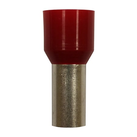 Eclipse Tools Wire Ferrule, Red, AWG 2, 16mm Bar, PK25 701-137