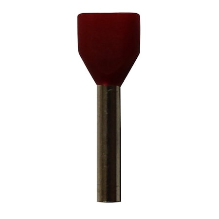 Eclipse Tools Wire Ferrule, Red, Twin, 18X2 AWG, PK500 701-139