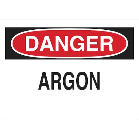 BRADY Danger Sign, 10 in H, 14 in W, Polyester, Rectangle, English, 84341 84341