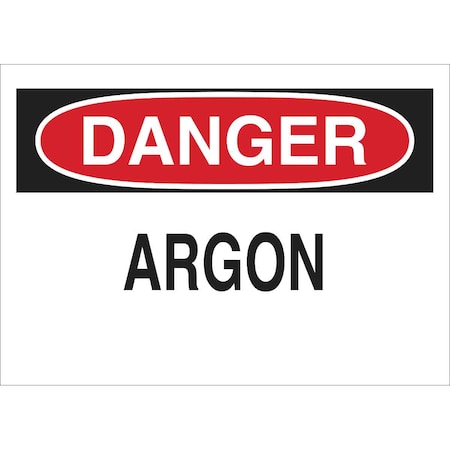 Brady Danger Sign, 7 in H, 10 in W, Polyester, Rectangle, English, 84340 84340