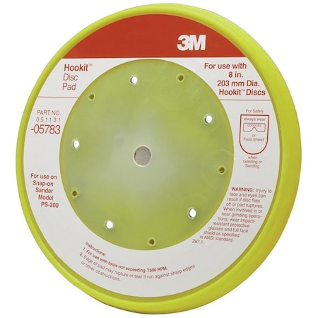 3M Hookit Pad D/F, 05783, 8inx5 bolt hole,  05783