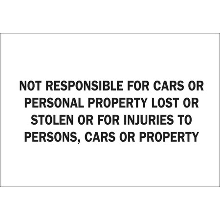 Brady Security Sign, Aluminum, Rectangle, English 43436