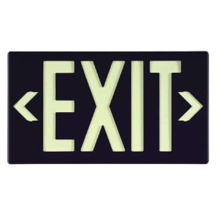 Nmc Globrite Pf100 Exit Sign Black 7060100B