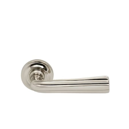 Omnia Lever 1-3/4" Rose Pass 2-3/8" BS T 1-3/8" Doors Bright Nickel 706 706/45.PA14