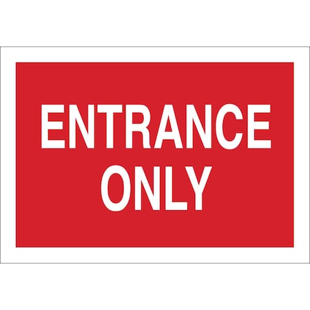 Brady No Header, Entrance Only, 10 in W x 7 in H, Rectangle, Aluminum 41050