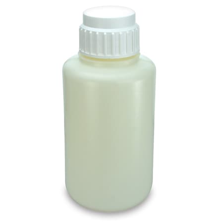 Globe Scientific Vacuum Bottle, Narrow Mouth, LDPE, White 7094000