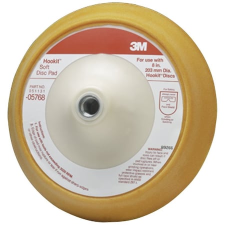 3M Hookit Soft Disc Pad, 05768, 8 inch, 1/p 05768