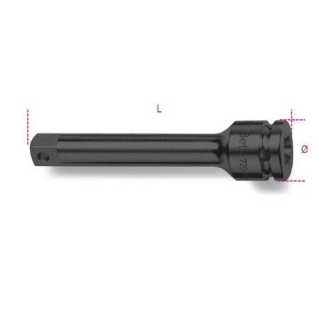 Beta Impact Extension Bar, 3/8" Drive 007100823