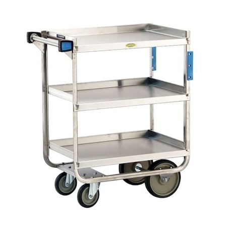 Lakeside Stainless Steel Utility Cart; 700 Lb Capacity, 3 Shelf, 15-1/2"x24" 711