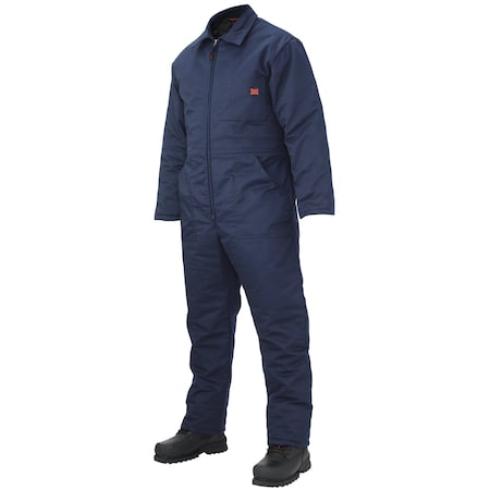 Tough Men's Duck Insulated Twill Coverall with Multiple Pockets - Short (712101, 712102) - Navy - XLS