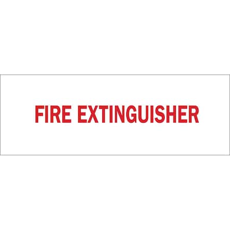 Brady Fire Extinguisher Sign, 3-1/2X10", FEXT 85256