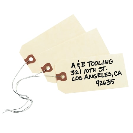 Avery Shipping Tags with Wire, 11.5 pt, PK1000 12604