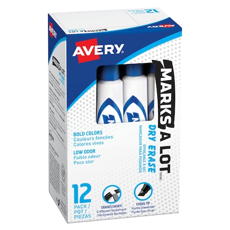 Avery Marks A Lot Desk-Style Dry Erase Markers 24406