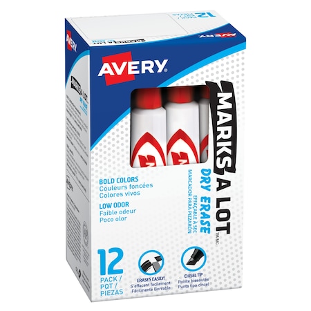 Avery Marks A Lot Desk-Style Dry Erase Markers 24407
